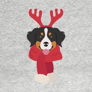 Christmas Bernese Mountain Dog T-Shirt